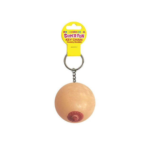 Super Fun Key Chain - Squishy Boob - Novelty Keychain - NOVELTIES