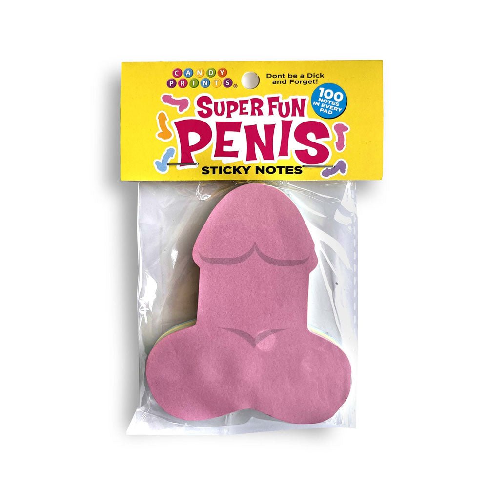 Super Fun Penis Sticky Notes - Multi Coloured - 100 Pack - Naughty by Nature Adult Store