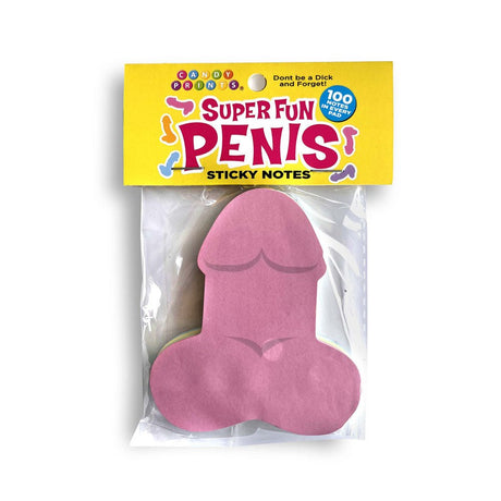 Super Fun Penis Sticky Notes - Multi Coloured - 100 Pack - Naughty by Nature Adult Store