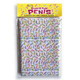 Super Fun Penis Tissue Paper Sheets - 6 Pack - Naughty by Nature Adult Store