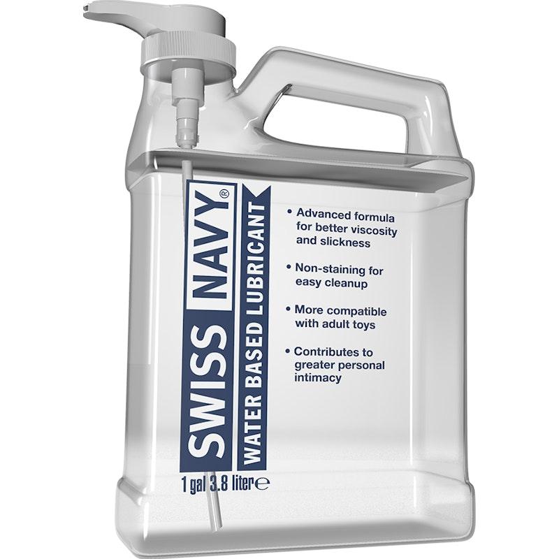 Swiss Navy Water Based Lubricant 1gal/3.8L - Lotions & Potions