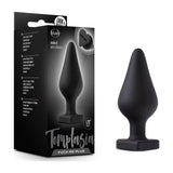 Temptasia Fuck Me Butt Plug Black - Adult Toys