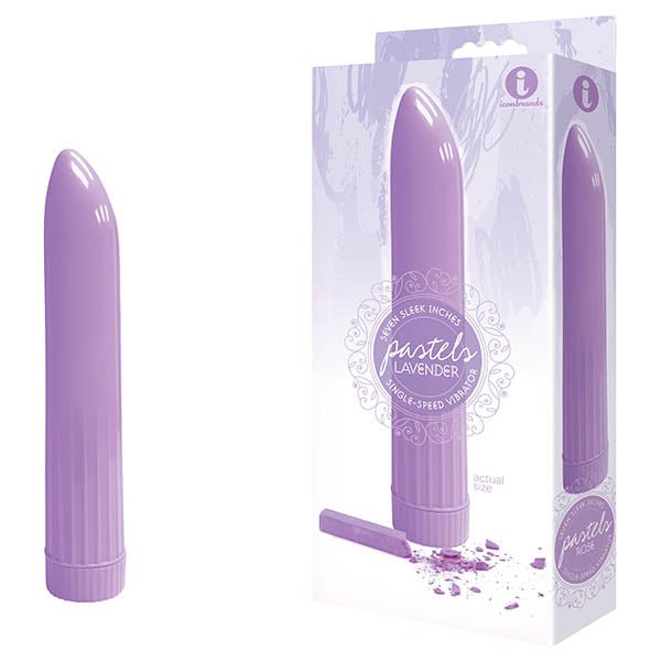 The 9's Pastel Vibes - Lavender 17.8 cm (7'') Vibrator - VIBRATORS