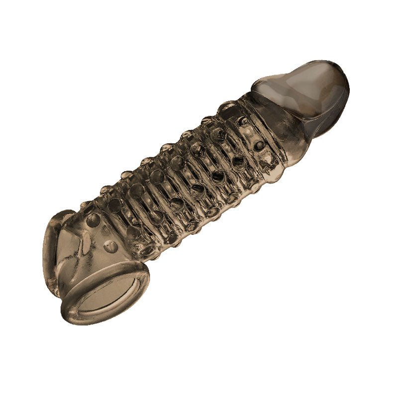 The 9's Toppers Open Ended - Smoke Penis Extension Sleeve - SLEEVES