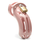 The Curve Chastity Cock Cage Kit - Pink 3.75 Inch - BONDAGE - TOYS