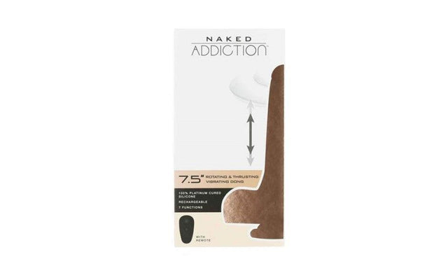 The Freak Vibrating Rotating Dong w Remote - Adult Toys