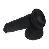 Thick Realistic Cock w Balls Black - Naughty by Nature Adult Store