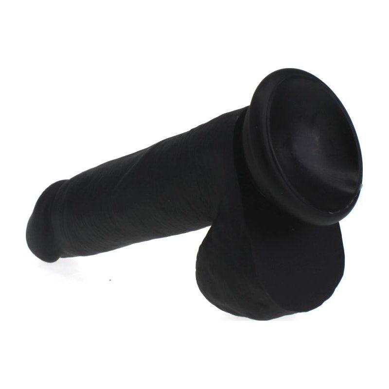 Thick Realistic Cock w Balls Black - Naughty by Nature Adult Store