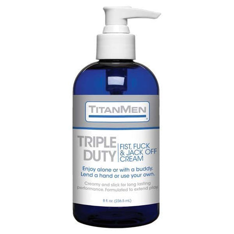 TitanMen Triple Duty Fist, Fuck & Jack - Off Cream - 237 ml - Naughty by Nature Adult Store