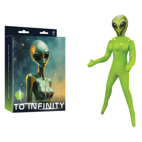 To Infinity - Green Inflatable Alien Love Doll - DOLLS