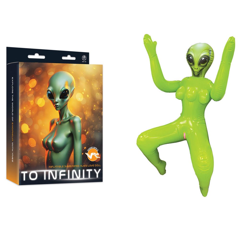 buy thick sex doll Green Alien Love Doll: To Infinity Inflatable Squatting Doll – Naughty by  Nature Adult Store