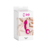 ToDo Bong Anal Plug – Small Silicone Anal Toy with Easy - Pull Loop, Pink - Adult Toys