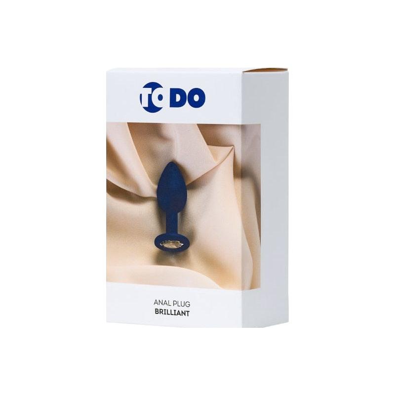 ToDo Brilliant Anal Plug – Blue Silicone Beginner Toy | 7cm x 2.8cm - Adult Toys