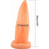 Tongue Shape Anal Plug Flesh - Adult Toys