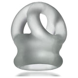 Tri Squeeze Cocksling Ballstretcher Clear Ice - Adult Toys