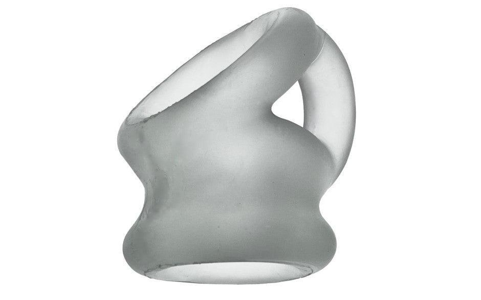 Tri Squeeze Cocksling Ballstretcher Clear Ice - Adult Toys