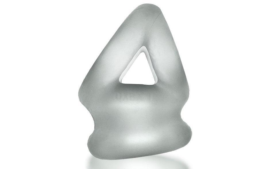 Tri Squeeze Cocksling Ballstretcher Clear Ice - Adult Toys
