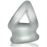 Tri Squeeze Cocksling Ballstretcher Clear Ice - Adult Toys