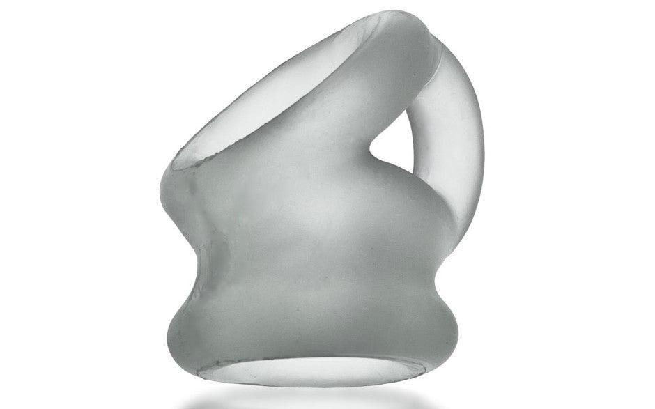 Tri Squeeze Cocksling Ballstretcher Clear Ice - Adult Toys