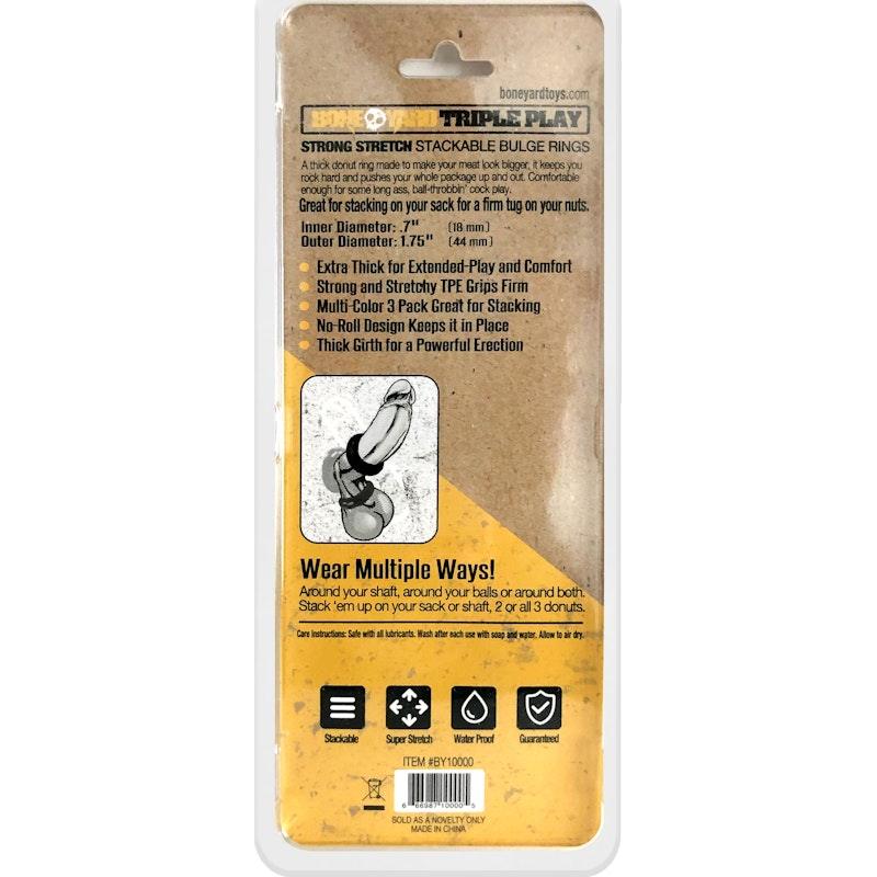 Triple Play Cock Ring - Adult Toys