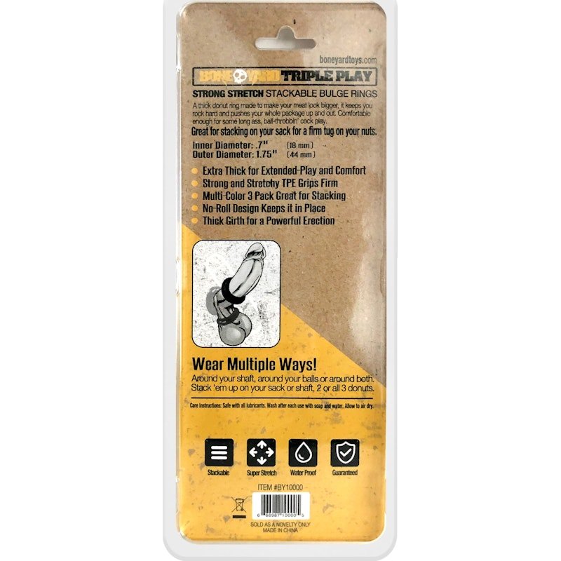 Triple Play Cock Ring - Adult Toys