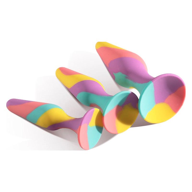 TriPlugs 3 Pc Silicone Anal Training Kit - Adult Toys