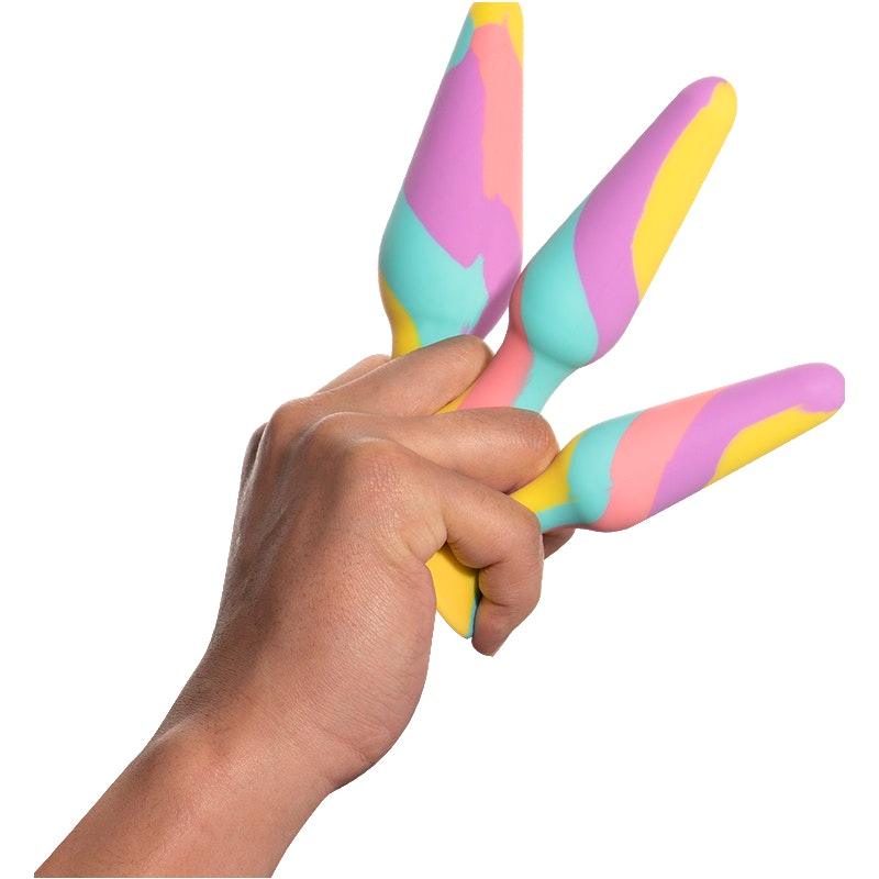 TriPlugs 3 Pc Silicone Anal Training Kit - Adult Toys