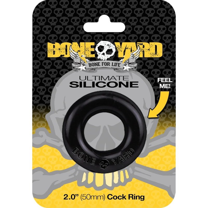 Ultimate Silicone Cock Ring Black - Adult Toys