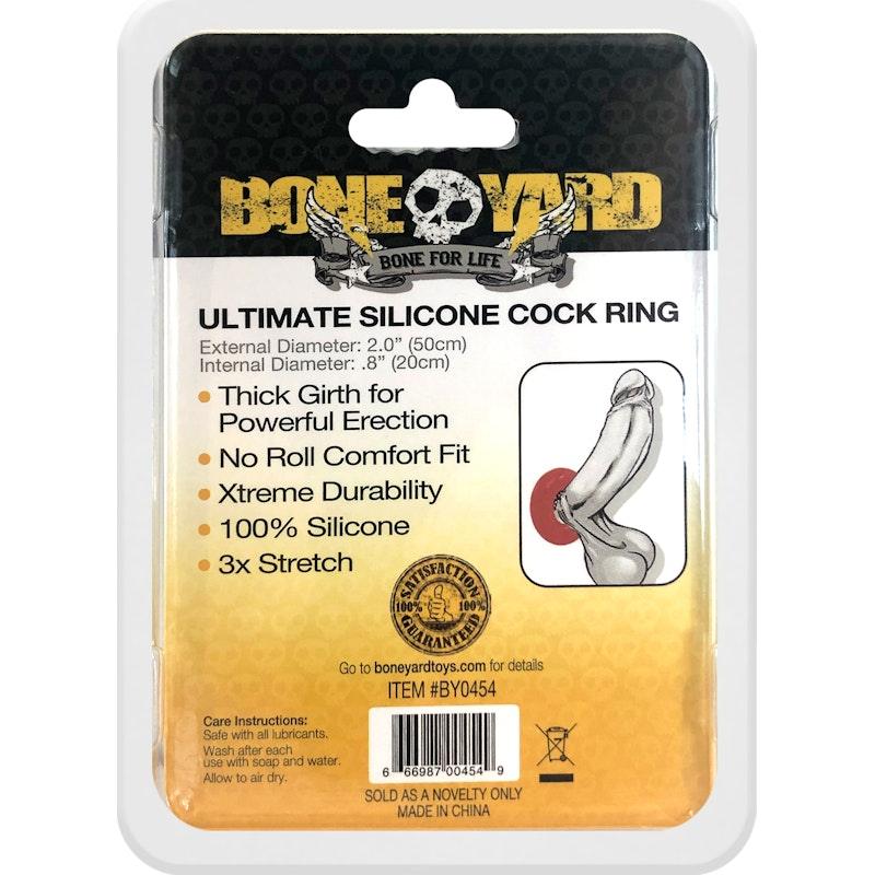 Ultimate Silicone Cock Ring Red - Adult Toys