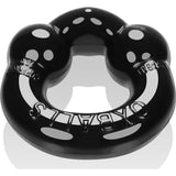 Ultraballs 2 Pk Cockring Black And Clear - Adult Toys