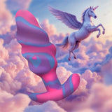 Unicorn Swirl Silicone Butt Plug Medium - Adult Toys - Naughty by Nature Adult Store