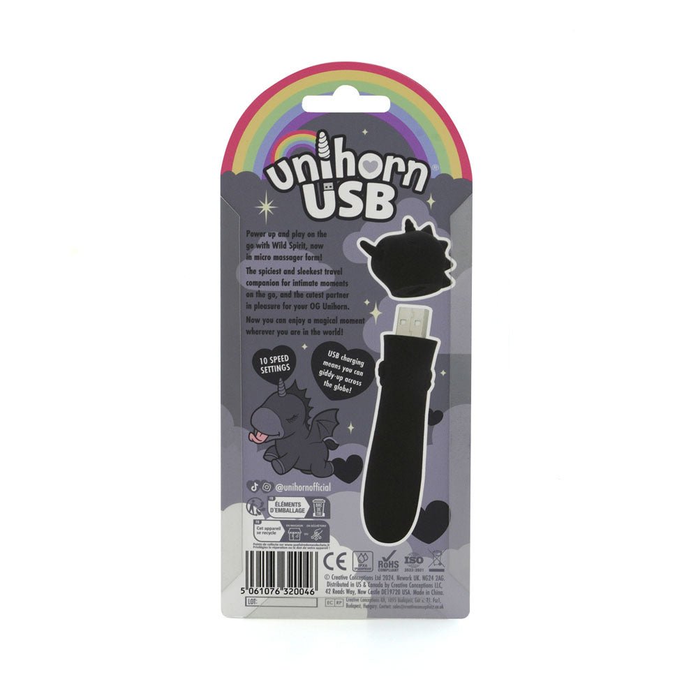 Unihorn - USB Bullet - Wild Spirit Vibrating Bullet - BULLETS & EGGS - Naughty by Nature Adult Store
