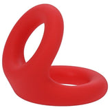 Uplift Silicone Cock Ring Crimson - Adult Toys