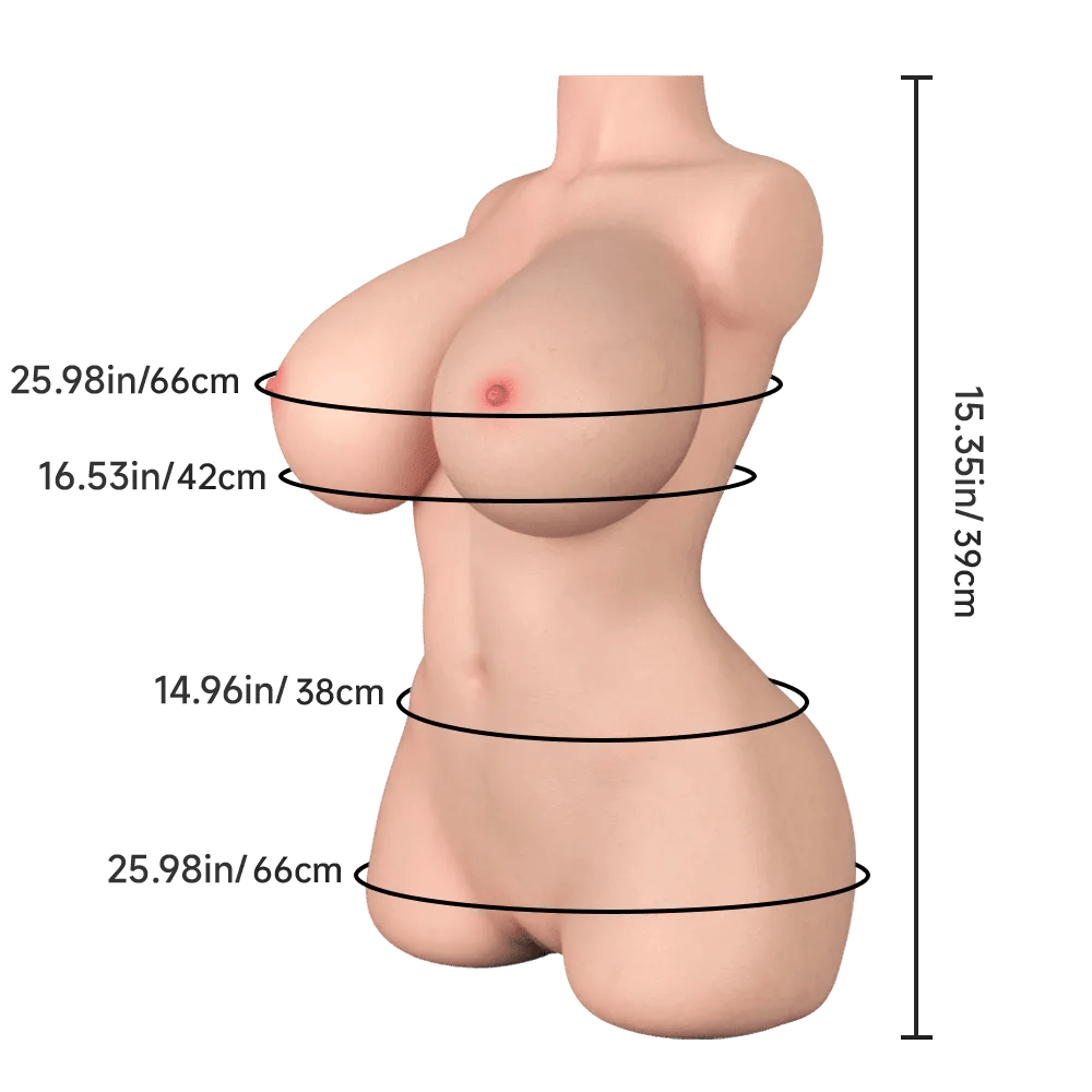 Veronica Big Boob Mini Silicone Sex Doll Torso - Naughty by Nature Adult Store