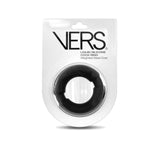 VERS Liquid Silicone Weighted Steel Core C - Ring - Black - COCK RINGS