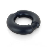 VERS Liquid Silicone Weighted Steel Core C - Ring - Black - COCK RINGS