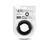 VERS Liquid Silicone Weighted Steel Core C - Ring - Black - COCK RINGS