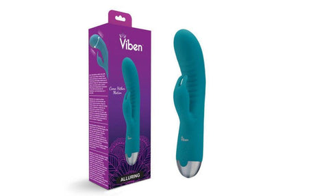Viben Alluring Come Hither Rabbit Vibe Ocean - Adult Toys
