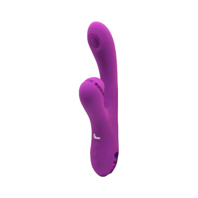 Viben Dazzle Rechargeable Thumping Rabbit Berry - Adult Toys