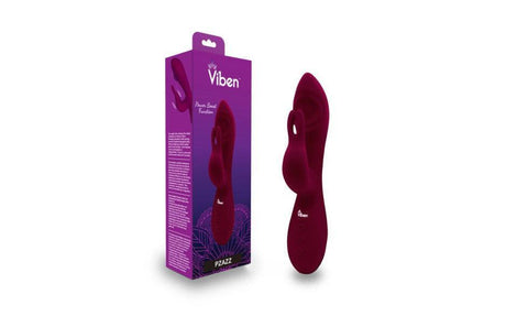 Viben Pzazz Rechargeable Thumping Rabbit Ruby - Adult Toys