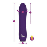 Viben Vivacious Rumble Motor Rechargeable Bullet Violet - Adult Toys