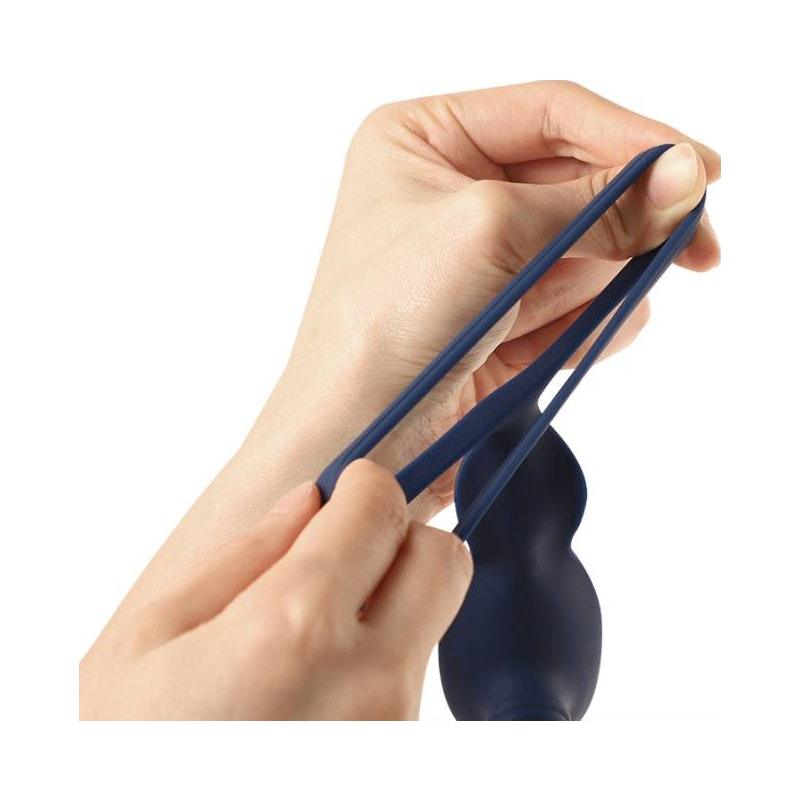 VibraDuo Vibrating Anal Probe and Perineum Stim with Cockring - Adult Toys