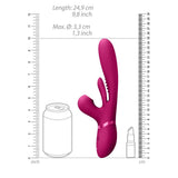 VIVE Ena Vibrator with Air Wave Stimulator - VIBRATORS - RABBIT