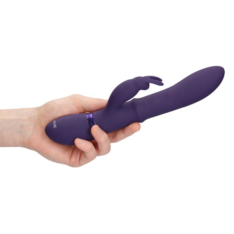 Vive Halo - Purple 24.5 cm USB Rechargeable Rabbit Vibrator - VIBRATORS - RABBIT