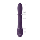 Vive Halo - Purple 24.5 cm USB Rechargeable Rabbit Vibrator - VIBRATORS - RABBIT