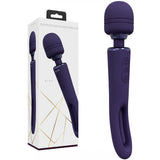 VIVE Kiku - Purple Dual End Massage Wand with Flapping Tip - VIBRATORS