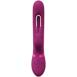 VIVE Mika - Pink - Rabbit Vibrator with Flapping Shaft - VIBRATORS
