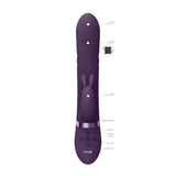 VIVE Nari - Purple 24.1 cm Rabbit Vibrator - VIBRATORS