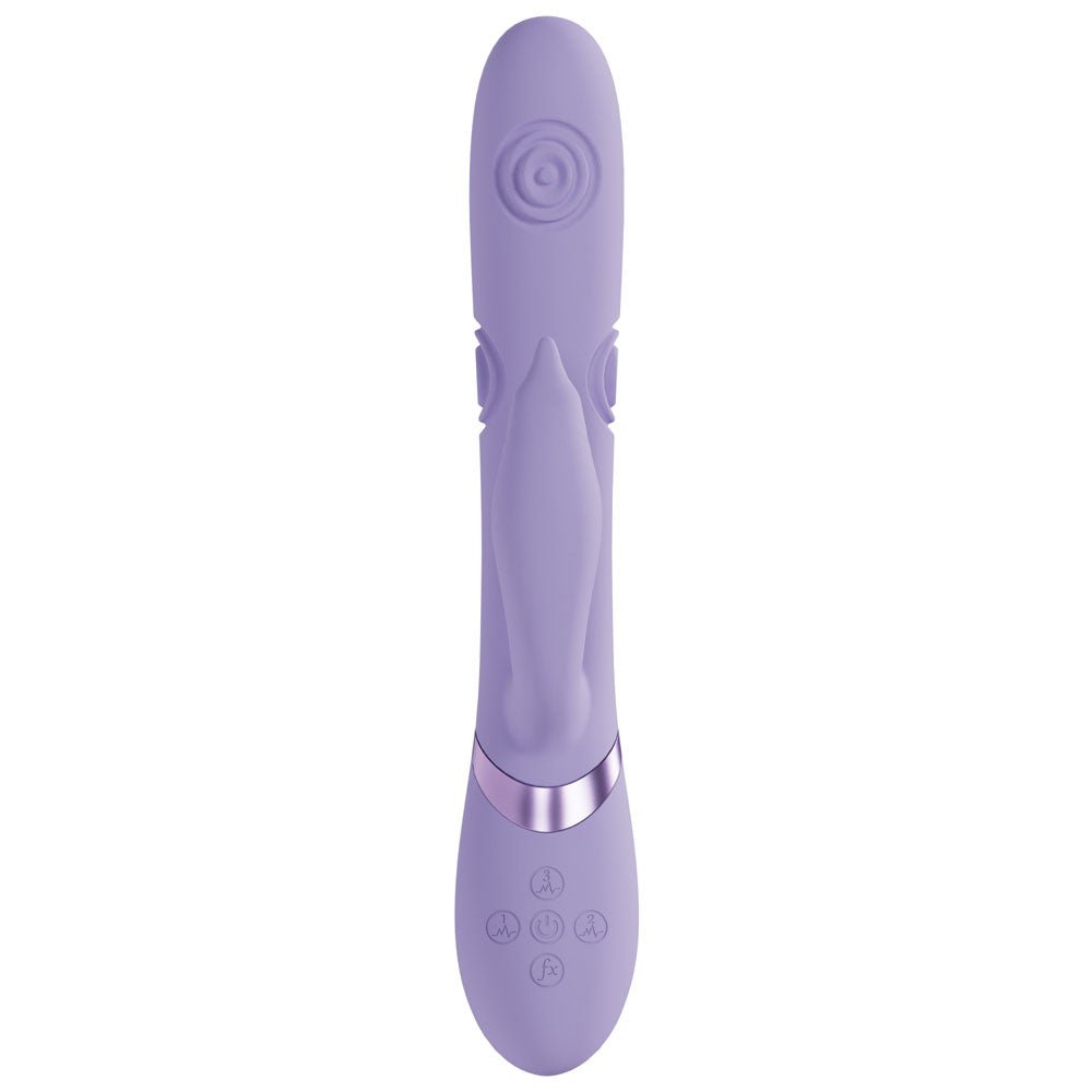 VIVE Pallina - Purple Rechargeable Tapping Rabbit Vibrator - Naughty by Nature Adult Store