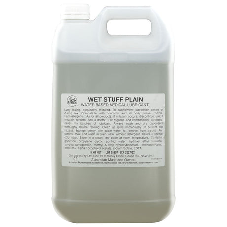 Wet Stuff Plain - 5kg Bottle - LUBES - LOCAL